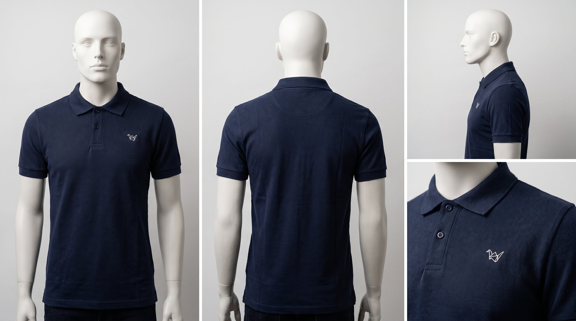 L'loen Capri Pike Polo – lacivert – detay görseli 3