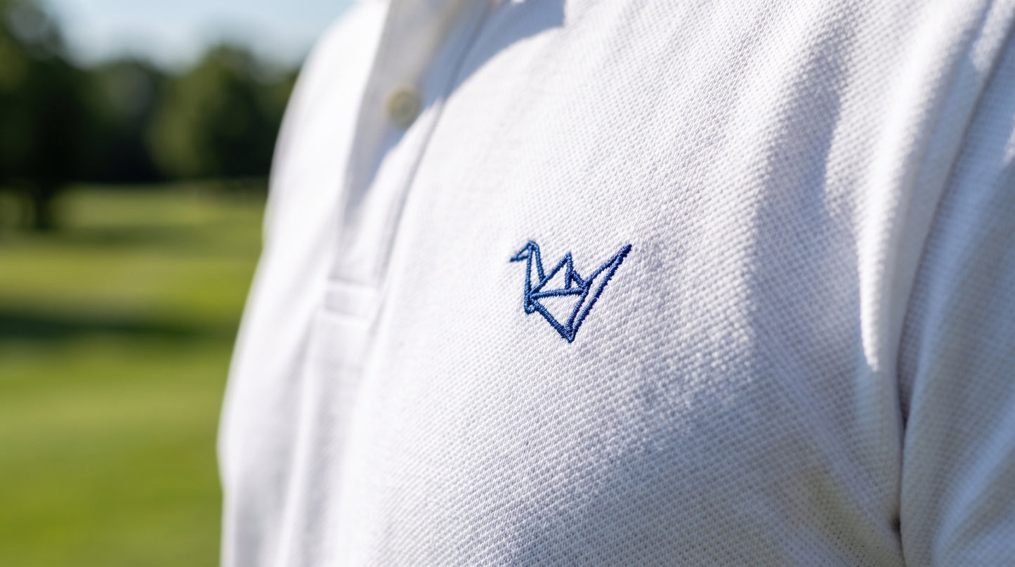L'loen Capri Pike Polo – beyaz – detay görseli 1