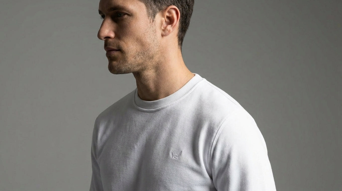 L'loen Ivoire Örgü Sweatshirt – beyaz – detay görseli 1